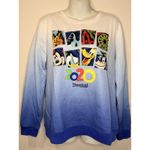 Disneyland 2020 Blue Ombre Unisex Crewneck Sweatshirt Size XL EUC!! Photo 1