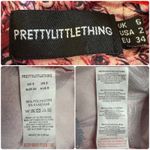 Pretty Little Thing  Pink Satin Split Mini Dress Oriental Asian Mandarin Size 2 Photo 10