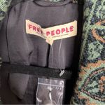 Free People tapestry paisley crop boxy jacket size large Photo 3