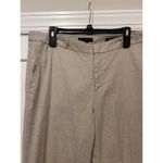 Banana Republic  Women’s Size 14 Linen Blend Trouser Pants Beige Tan Ryan Fit Photo 3