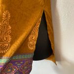 Libas Designs Sleeveless Tunic in Mustard and Purple Yellow Size 42 Photo 3