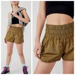 Free People FP Movement The Way Home Athletic Short, Olive Army Green sz. M Brown Size M Photo 8