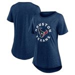 NFL Team Apparel NFL Houston Texans Women's Roundabout Short Sleeve Fashion T-Shirt Navy, 2XL Photo 1