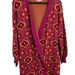 Never Full Dressed Pink Long Cardigan Hidden Closure Size 4 Photo 0