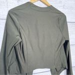 Wet Seal NWT Vintage Y2K Olive Green High Low Cropped Blazer Jacket Size XL Photo 6