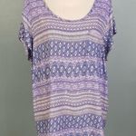 Adrienne Vittadini purple rayon cap sleeves “t-shirt” in size 2X. EUC Photo 0