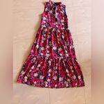 Sugar Lips  Sleeveless Floral Tiered Maxi Dress Women's Size XS V-neck Pockets Photo 13