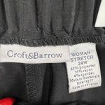 Croft & Barrow  Plus 24W High Rise Straight Leg Pants Black Heavy Ponte Knit NEW Photo 5