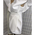 Bibi Bridal Shower White Dress Puff Icon Bride Bachelorette Reception Dress XL Photo 4