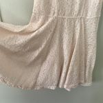 EXPRESS blush pink light sleeveless lace summer sundress fit and flare nylon Photo 3