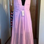 Lilac chiffon sleeveless homecoming dress size 16 v Photo 2