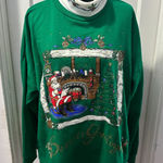 Holiday Time  Embroidered Graphic Turtleneck Sweater in 20W Photo 0