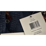 Breckenridge Denim Jacket Embroidered Flowers Patches Women’s Petite Large NEW Photo 4