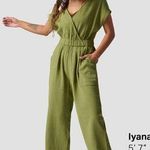 Backcountry Sleeveless Cotton Gauze Jumpsuit Olive Green Gorpcore Earth Tones Photo 0