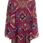 Southwestern Motif Wide Bell Sleeve Romper Size Small Photo 0