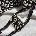 Banana Republic  size small black ivory cream leopard print long sleeve bodysuit Photo 5