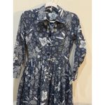 Hunter Bell RTR  Hattie‎ Dress White/Blue Floral Print Size XS  MIDI long sleeve Photo 3