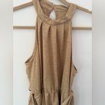 Tan Sleeveless short Romper Size M Photo 3