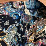 Paisley Printed Boho Wrap Skirt w/ Tassel Trims NWOT Size XS Photo 2