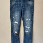 H&M Women’s Light Blue Distressed Skinny Denim Jeans Size 29x30 Photo 0