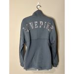 Victoria's Secret PINK  Gray Blue Cowl Neck Logo Sweatshirt Size XS NWT!! Photo 1