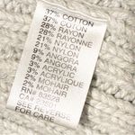 easel  Grey Black Lace Crotchet Open Front Cardigan Sweater Size Large Photo 3