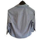 EXPRESS | Stretch Button Down Denim Color 3/4 Sleeve Blouse Size 5/6 Photo 4