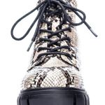 Dirty Laundry NO DOUBT faux leather snake embossed combat boots goth Photo 2