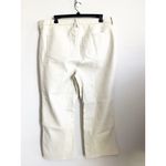 Good American Better Than Leather Mid Rise Cropped Mini Bootcut Jeans, Size 22 Photo 1