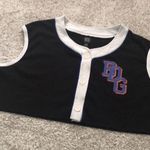 Urban Outfitters BDG crop mesh vest button open front top, size medium Photo 1
