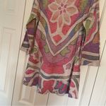 Sundance  Before Again Floral Burnout Waffle Knit Thermal Top Tunic Large Photo 9