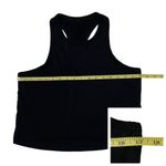 Fabletics Cropped Racerback Tank - Black - Small Photo 5