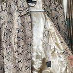 Pamela McCoy Couture Women's Jacket Size 2XL Brown Leather Reptile Snake… Size M Photo 3