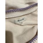 Madewell Sweatshirt Womens Small Shrunken Crewneck Pullover Cozy Purple Stitch Photo 5