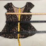 Windsor  Black &‎ Gold Sleeveless Bow Top Size Medium Photo 7
