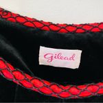 VINTAGE GILEAD Velvet Maxi Nightgown Black Size L Photo 7