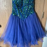 Sherri Hill Strapless Sweetheart Cut Crystal Rhinestone Short Homecoming Dress Photo 7