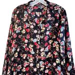 Chelsea & Theodore‎ Floral Long Top Dress Black Size L Photo 1