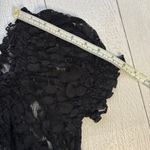 Ny Collection  Sheer Black Lace Shirt Size Medium Photo 5