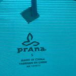 prAna  green geometric long sleeve mesh workout shirt size large Photo 5