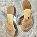 J.Crew  Malta Mirror Metallic Silver Sandals Size 8 Photo 8