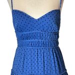 TALULAH La Maison  Dress Womens Small Blue And‎ Black Polka Dot Sorrento Midi Photo 6