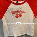 H&M  Divided Red/Cherries Printed Crop Top Size XS Photo 8