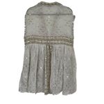 Juliet Dunn Women’s Sequin Mini Babydoll Dress Size 1 S White Photo 2