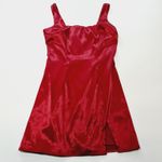 MORE TO COME Abigail Mini Dress in Wine Red XS Photo 2
