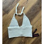 Romwe NWT  Junior’s Crochet Halter Crop Top Size US 12 XL Festival Sexy Boho Photo 1