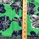 Southern Tide  women’s size small green blue floral blouse ruffle neck summertime Photo 2