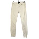 IRO White Jarodcla Mid Rise Raw Hem Skinny Jeans 25 Photo 15