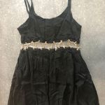 Rehab gold chain black dress,size S. Photo 4