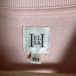 Helsa Organic Cotton Pink Crewneck Drawstring Long Sleeve Sweatshirt Dress S Photo 10